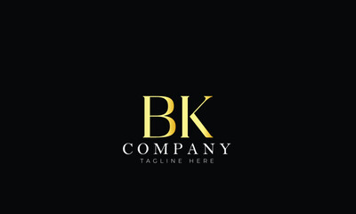BK logo, Branding logo, Clothing logo, Letter logo