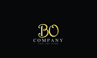 BO logo, Branding logo, Clothing logo, Letter logo