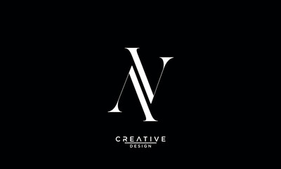 AV, VA, A, V, Abstract Letters Logo Monogram