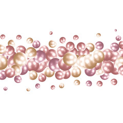 Abstract multicolored background with pearls. Modern festive illustration. eps 10