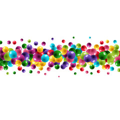 Abstract template with color balls. Vector background. eps 10
