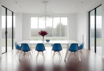Uncluttered Modern Dining Interior