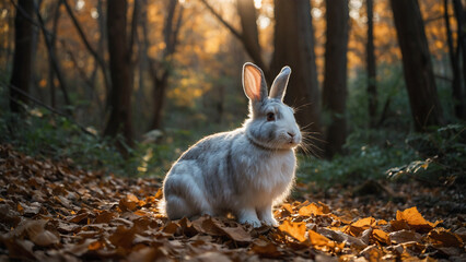 rabbit in the forest