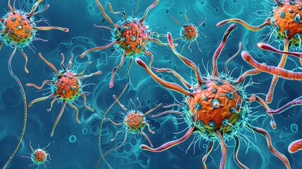 Young Woman Suffering from Meningitis, Lying in Hospital Bed, Medical Care, Critical Illness, Health Crisis, Supportive Family