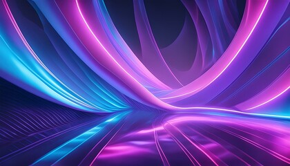 Fototapeta premium Abstract light effect texture blue pink purple wallpaper 3D rendering 