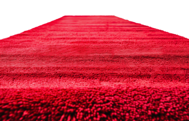 Red carpet runner, cut out - stock png.