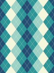 Argyle traditional vector pattern.Seamless geometric illustration pattern.Scotland argyll intarsia pastel element style .Design for fabric clothing,sweater,socks,wrapping,tablecloth,blanket,decoration