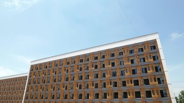view of dormitory building in campus