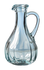 Clear glass carafe with handle, cut out - stock png.