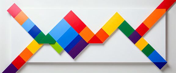 illustrazione con elementi geometrici a tema minimalista astratto contemporaneo