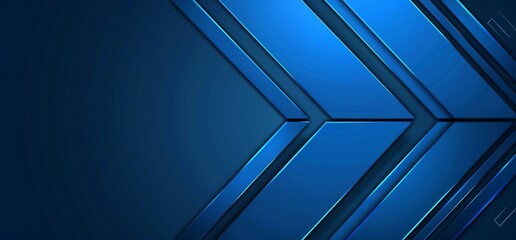 Obraz premium Abstract Blue Geometric Background Design