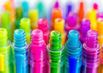 Vibrant Rainbow Markers Set