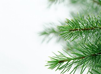 Obraz premium Fresh Pine Needles on a Branch