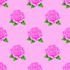 seamless pattern with roses