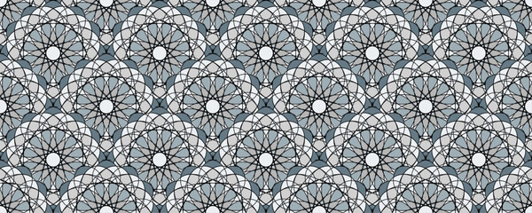 Abstract vector seamless mandala background. Texture in oriental style for design, print, scrapbooking, textiles, packaging, wallpaper