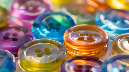 Apparel Industry Buttons: Fashion Accessory Photography