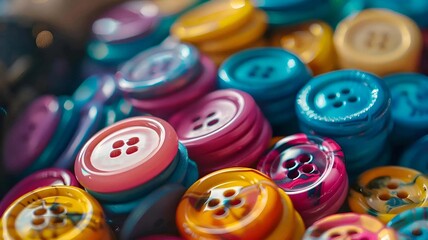 Apparel Industry Buttons: Fashion Accessory Photography