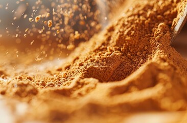 Close-up of Spices in Motion