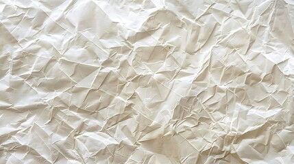 White Crumpled Paper Texture