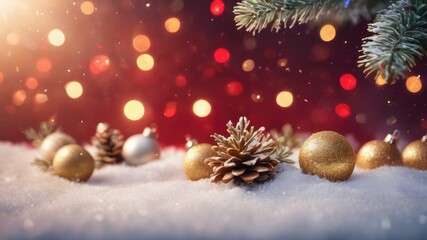 christmas background with christmas tree