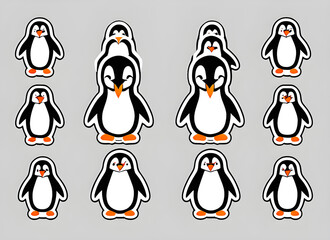 Obraz premium Penguin generative ai