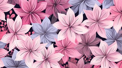 Creative Flower Doodle Themes Wallpaper Background Design Packaging Design Fashion 3 Generative AI