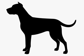 black dog silhouette, Dog vector illustration, dog head silhouette, Dog silhouette isolated vector Illustration, png, Dog icon