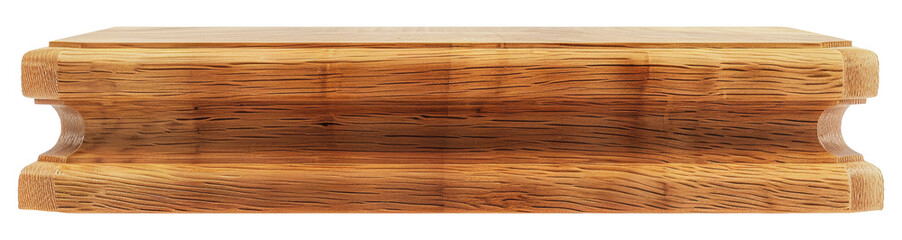 Naklejka premium Wooden platform base for presenting trophies, cut out - stock png.