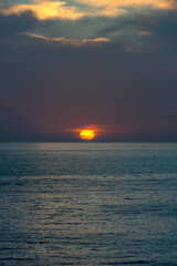 sunset over the ocean