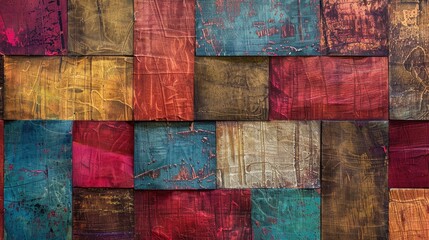 Rustic colored material with textured background