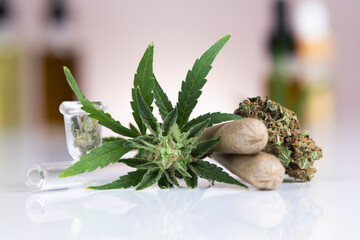 Cbd cannabis hemp buds, Blunt