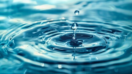 Droplet Splash in Clear Water