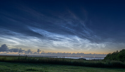 Noctilucent clouds, Denmark,  Thisted, Mors, Limfjorden, Thy, © Karsten