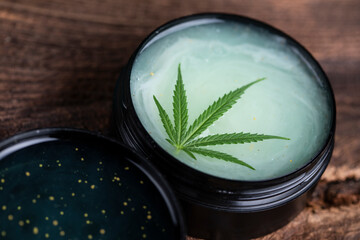 Cannabis cosmetics oil and medical marijuana