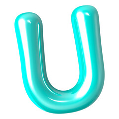 Font U 3D Render