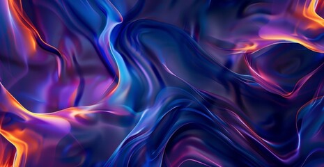 Obraz premium Abstract Liquid Flow with Vibrant Colors