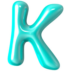 Font K 3D Render