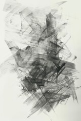 Abstract Art: Black and White Splatter Pattern