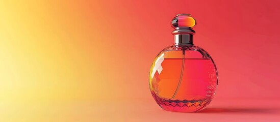 perfume gradient background with isolate don the mint cool background  with colorful shade water contrast spirit perfume 