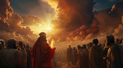 ible story, exploring the dual manifestation of God&acirc;&euro;&trade;s guidance through the pillar of cloud by day and the pillar of fire by night during the Israelites exodus from