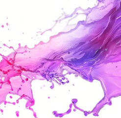 Vibrant Abstract Waterfall with Pink and Purple Hues