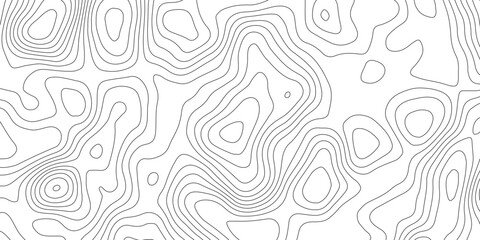 Topographic map background geographic line map with elevation assignments. Modern design with White background with topographic wavy pattern design.paper texture Imitation of a geographical map shades