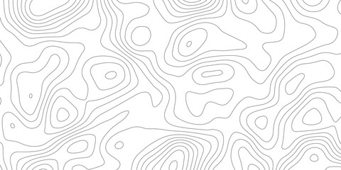 Topographic map background geographic line map with elevation assignments. Modern design with White background with topographic wavy pattern design.paper texture Imitation of a geographical map shades