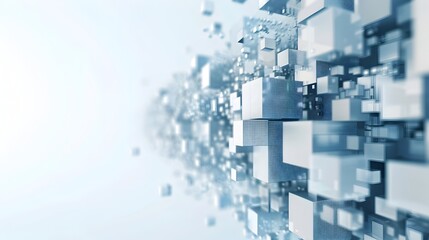 Cutting-Edge Geometric Architectural Backdrop for Innovative Tech Designs