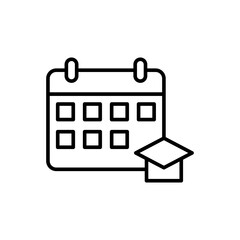 Classroom management outline icons, minimalist vector illustration ,simple transparent graphic element .Isolated on white background