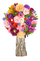 Surreal summer flower and herb tree. Natural edible food for decoration and also used in herbal...