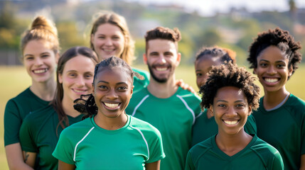 スポーツイベントのボランティアスタッフ