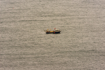 Fisherboat on the ocean