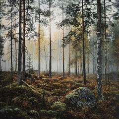 Obraz premium forest, tree in the forest