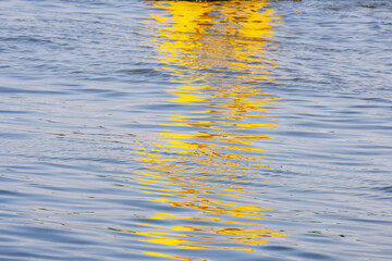 yellow water reflection